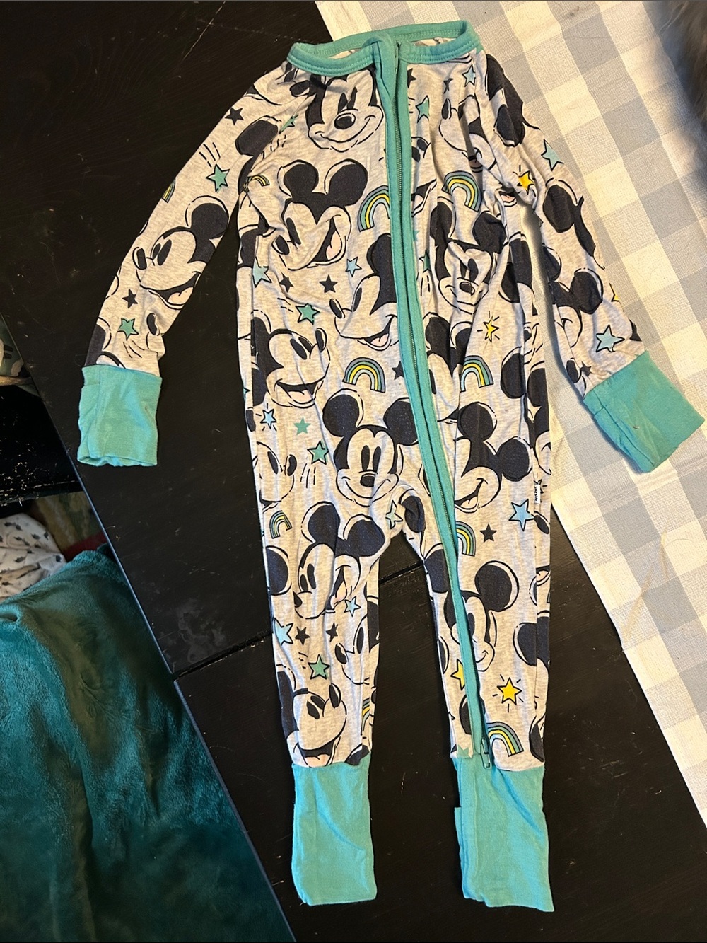 Little Sleepies Disney Mickey Mouse Bamboo Zippy 3-6M Play Condition